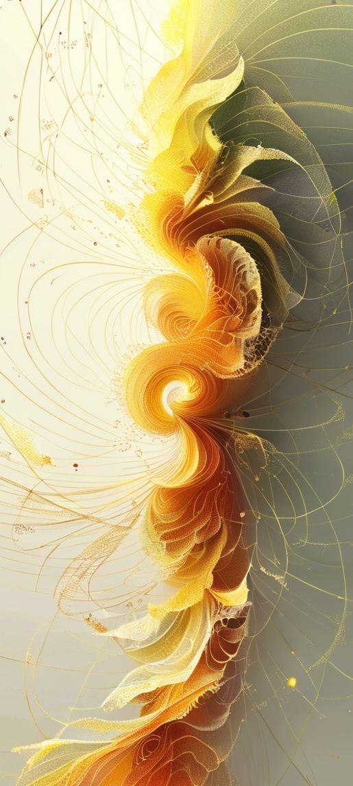 Fibonacci Spiral Golden Ratio Nature Minimalist Wallpaper