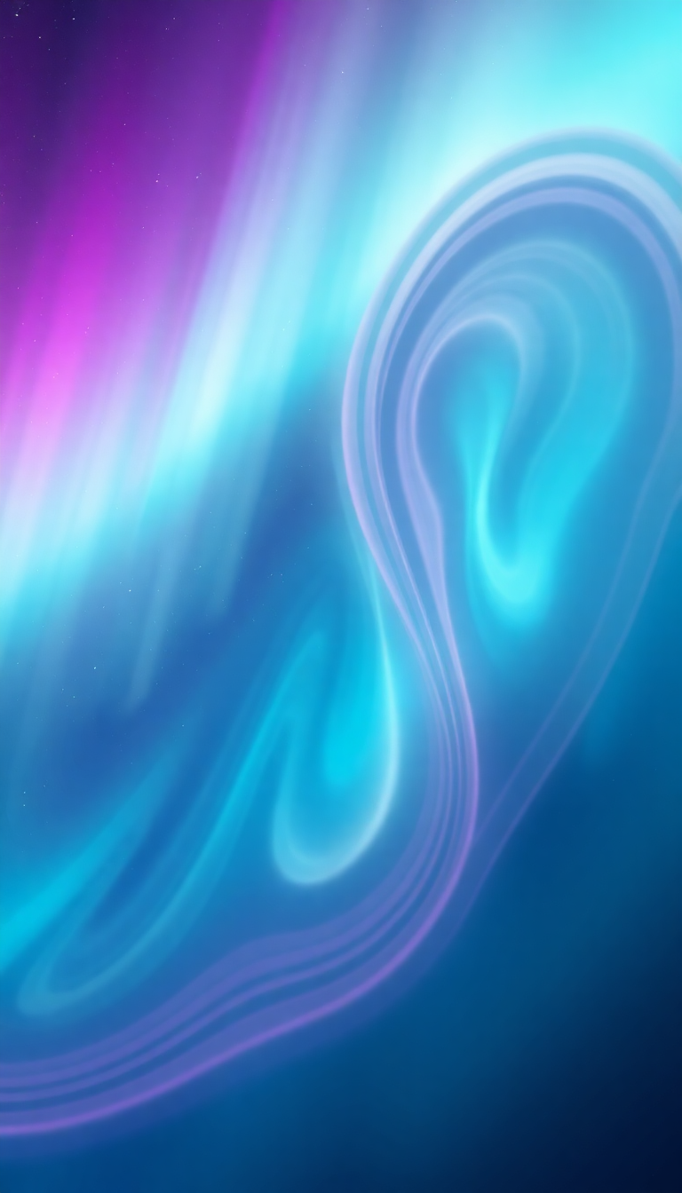 Northern Lights Abstracted Flowing Ribbons Digital art Wallpaper
