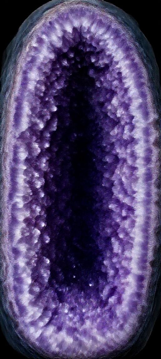 Geode Crystal Interior Purple Amethyst Photorealistic Wallpaper