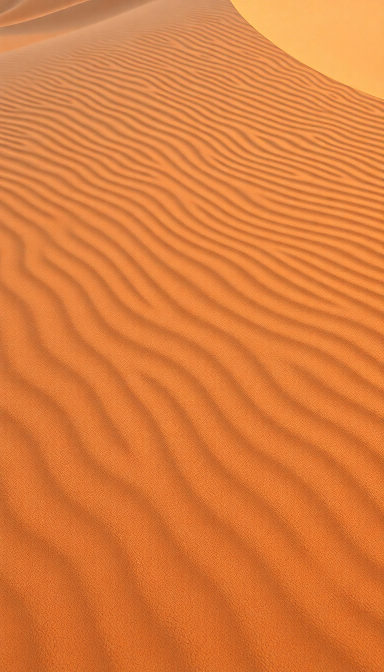 Sand Dune Ripples Wind Patterns Photorealistic Wallpaper