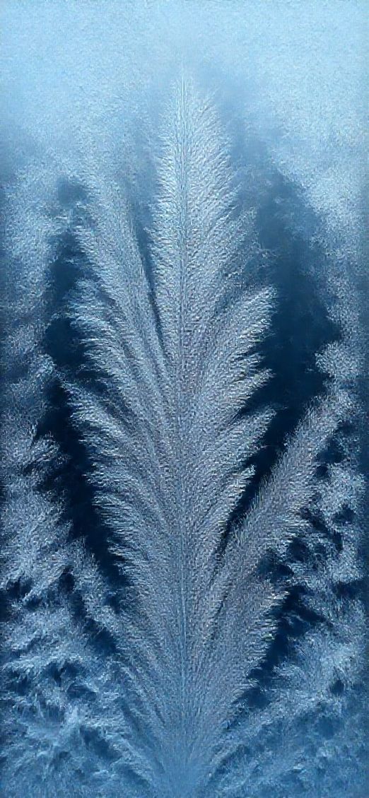 Frost Patterns On Window Macro Aesthetic Wallpaper