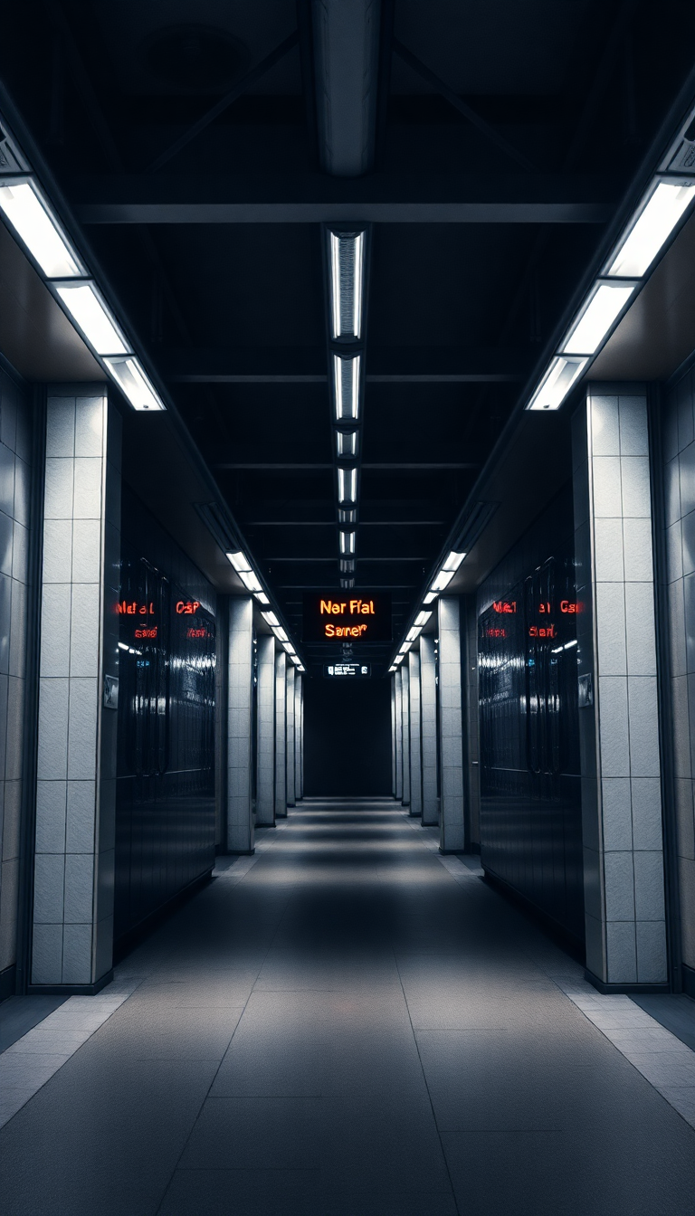Empty Subway Station 3am Fluorescent Aesthetic Wallpaper
