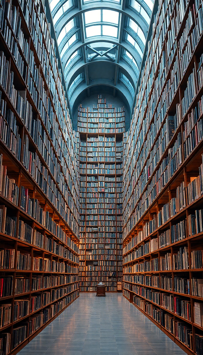 Infinite Library Impossible Architecture Books Digital art Wallpaper