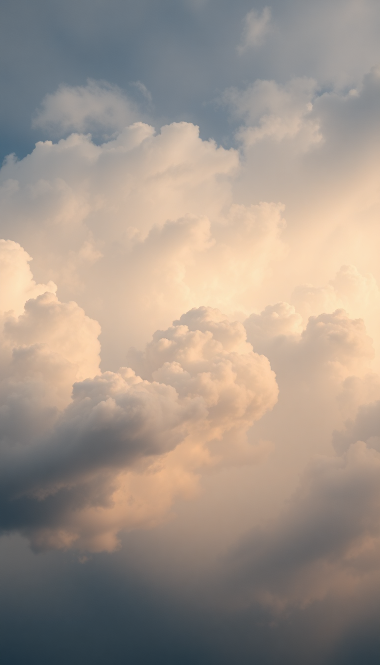 Mammatus Clouds Dramatic Bubble Sky Photorealistic Wallpaper