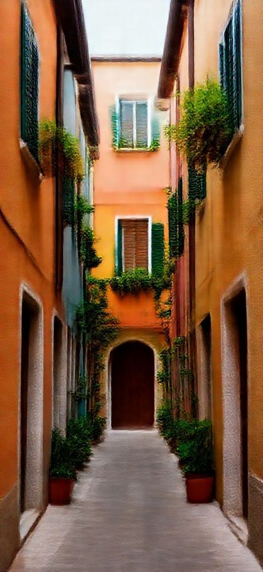 Narrow Italian Alley Gothic Compact Wallpaper