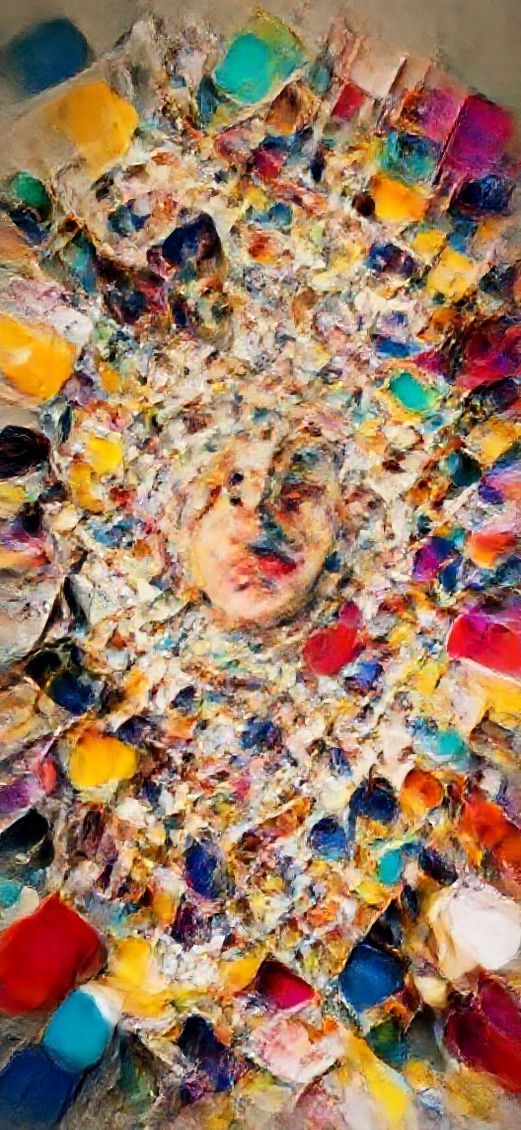 Art Supplies Scattered Creative Mess Photorealistic Wallpaper