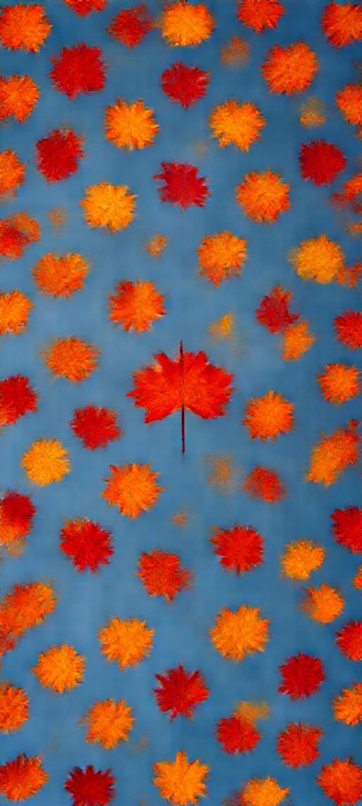 Autumn Leaves Falling Maple Red Photorealistic Wallpaper