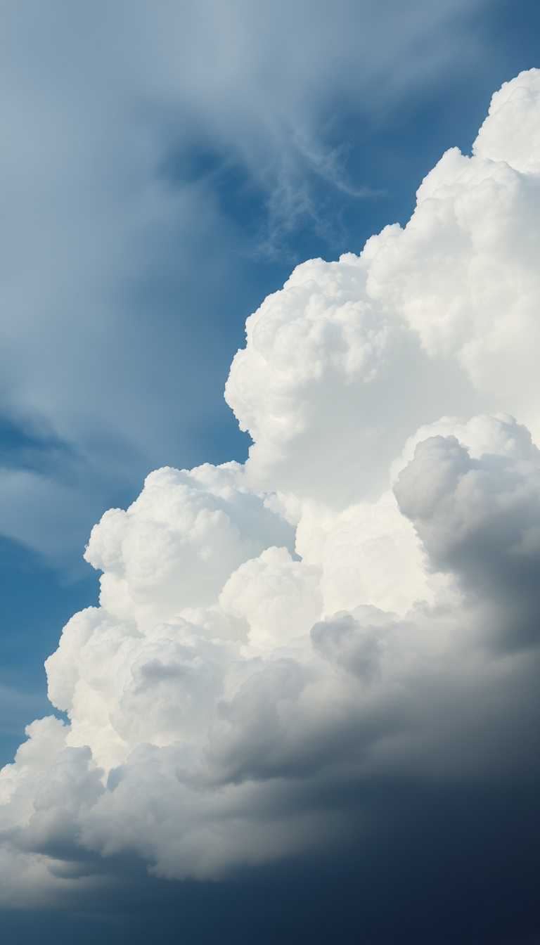 Mammatus Clouds Dramatic Bubble Sky Photorealistic Wallpaper