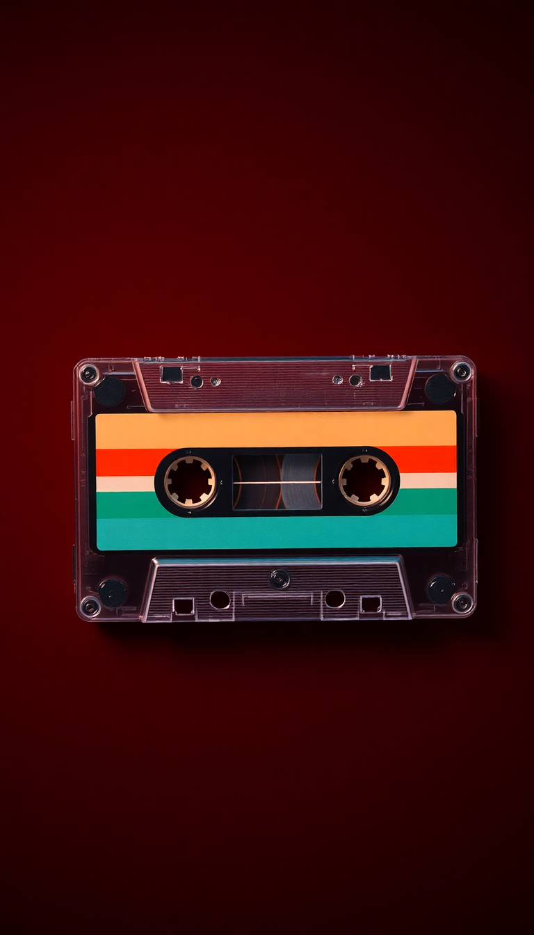 Cassette Tape Mixtape Retro Music Photorealistic Wallpaper