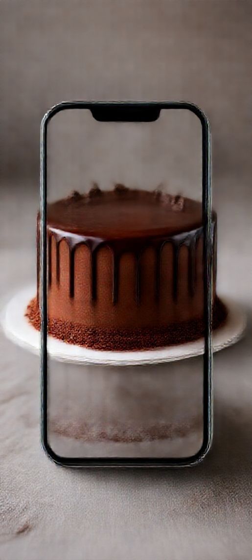 Chocolate Drip Cake Decadent Dessert Photorealistic Wallpaper