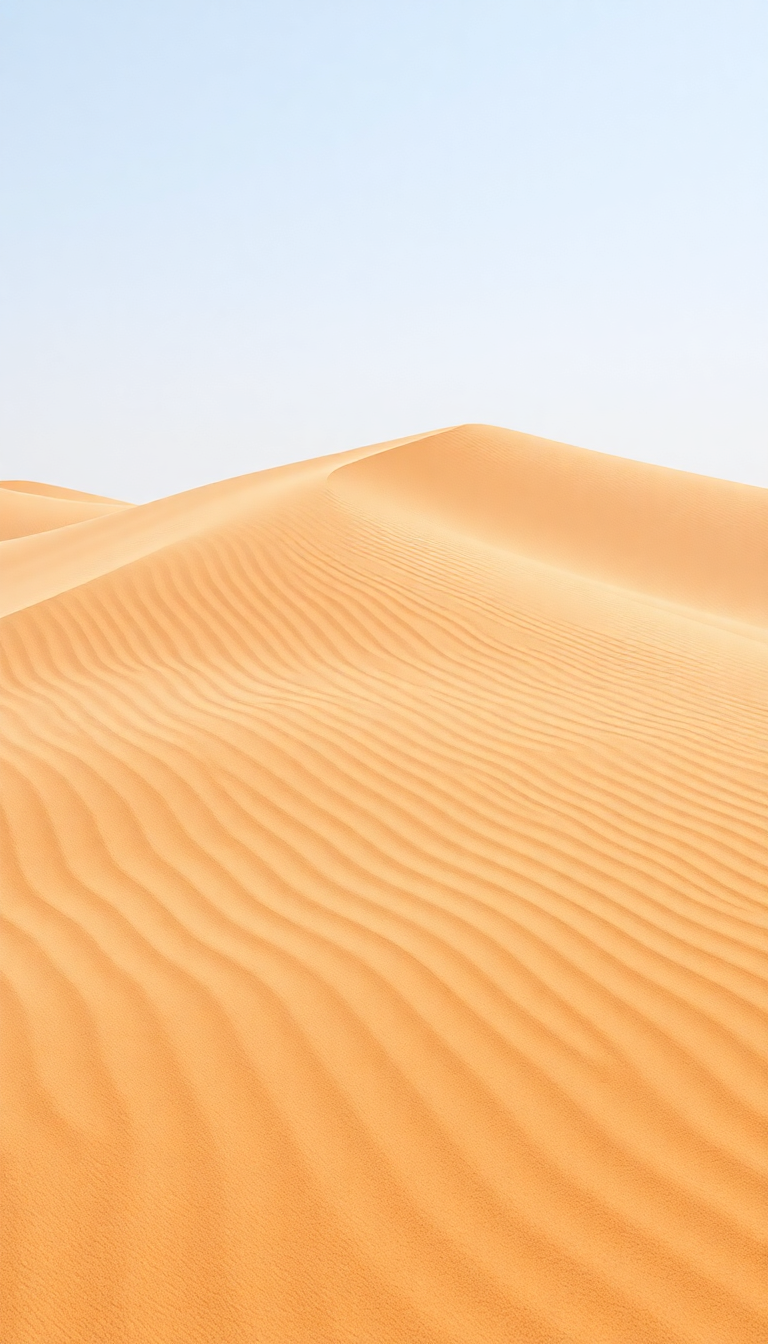 Sand Dune Ripples Wind Patterns Photorealistic Wallpaper