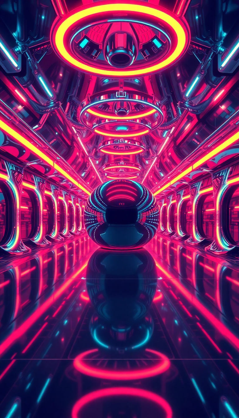 Retrofuturism 60s Vision Of Future Digital art Wallpaper