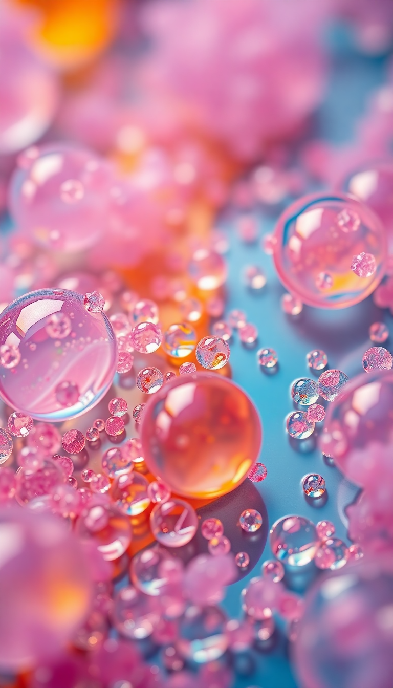 Oil And Water Macro Abstract Aesthetic Wallpaper