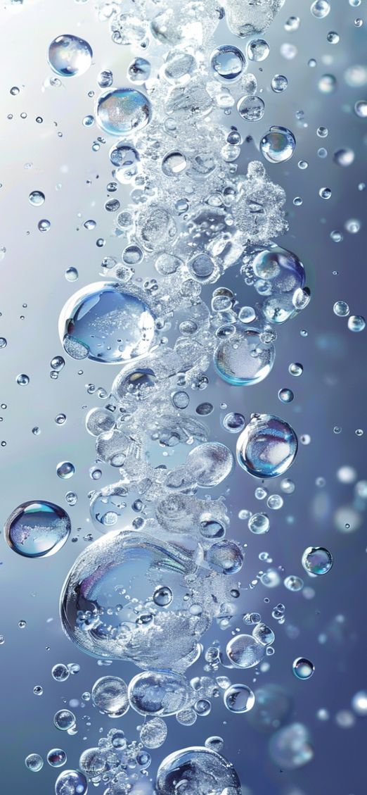 Ice Texture Frozen Bubbles Trapped Photorealistic Wallpaper