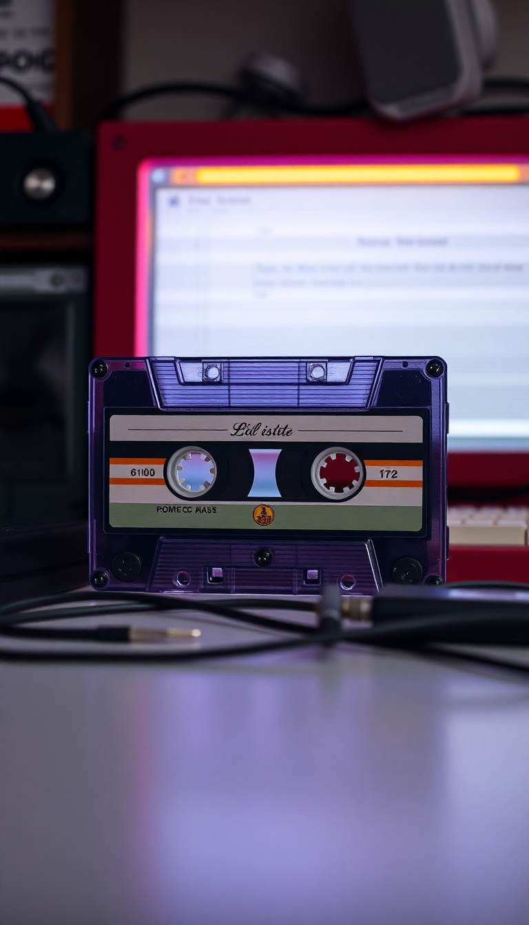 Cassette Tape Mixtape Retro Music Photorealistic Wallpaper