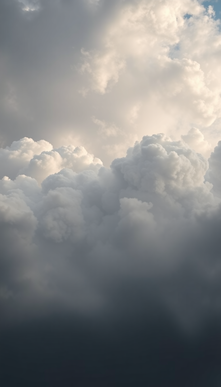 Mammatus Clouds Dramatic Bubble Sky Photorealistic Wallpaper