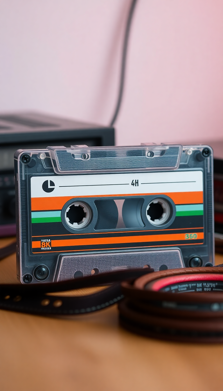 Cassette Tape Mixtape Retro Music Photorealistic Wallpaper