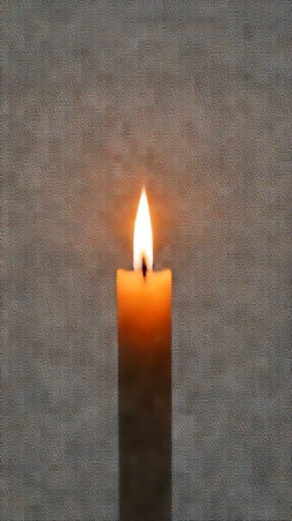 Single Candle Flame In Complete Photorealistic Wallpaper
