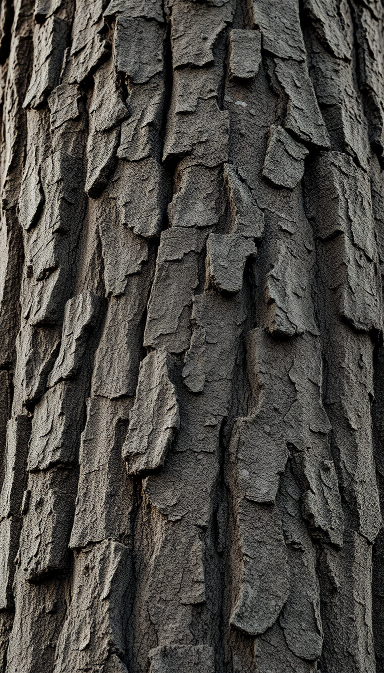 Tree Bark Texture Macro Lines Photorealistic Wallpaper