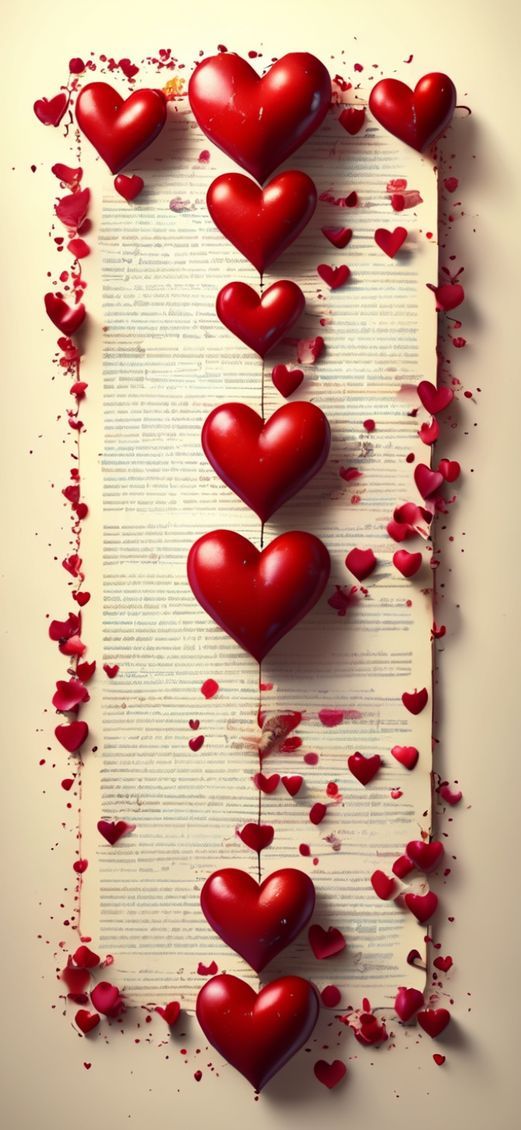 Book Pages Heart Shape Romantic Aesthetic Wallpaper