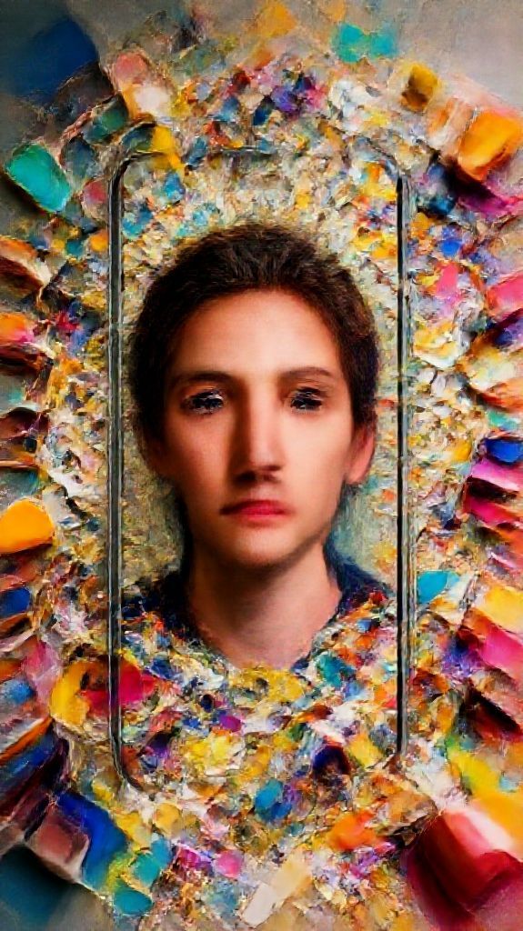 Art Supplies Scattered Creative Mess Photorealistic Wallpaper