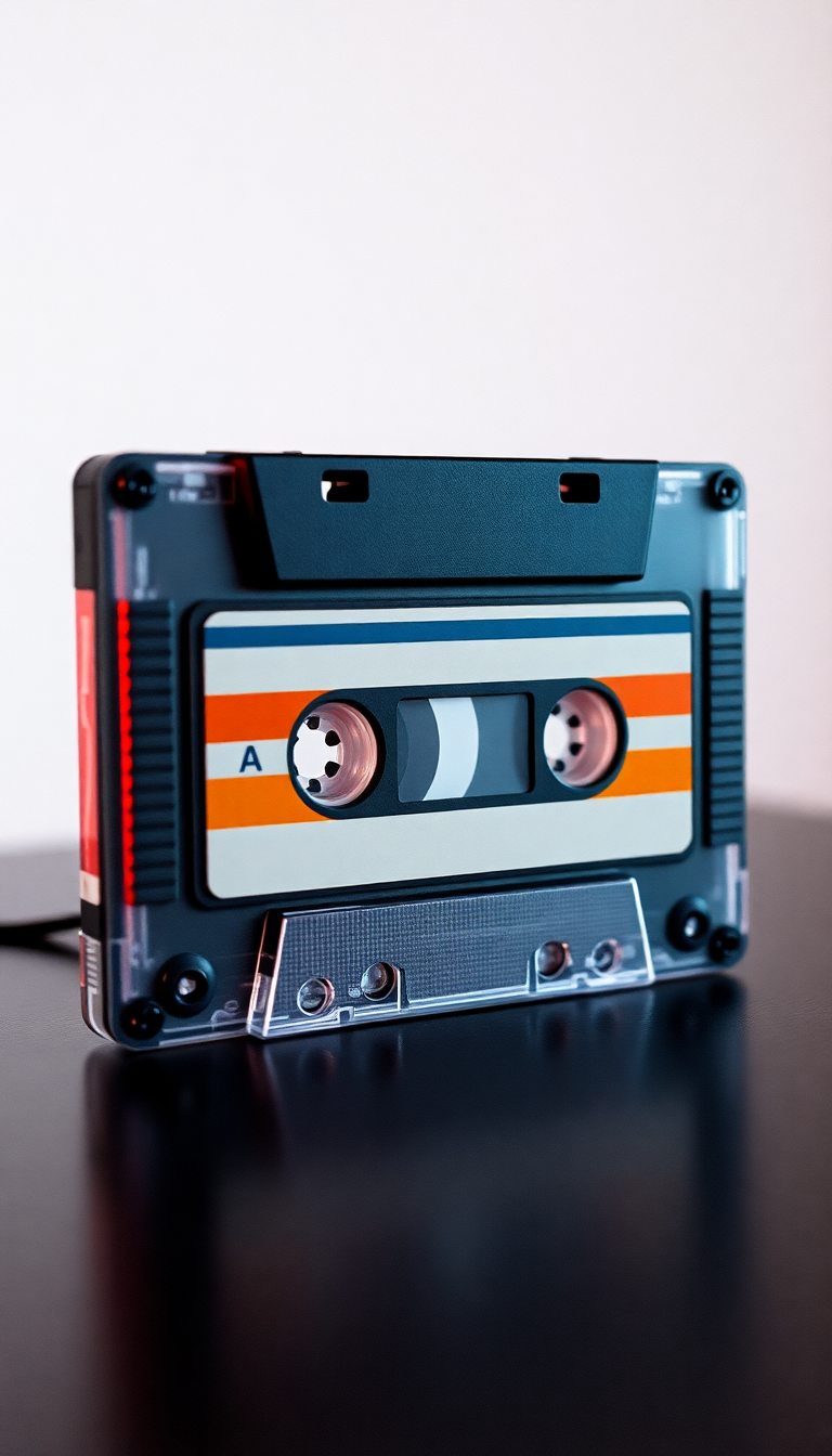 Cassette Tape Mixtape Retro Music Photorealistic Wallpaper
