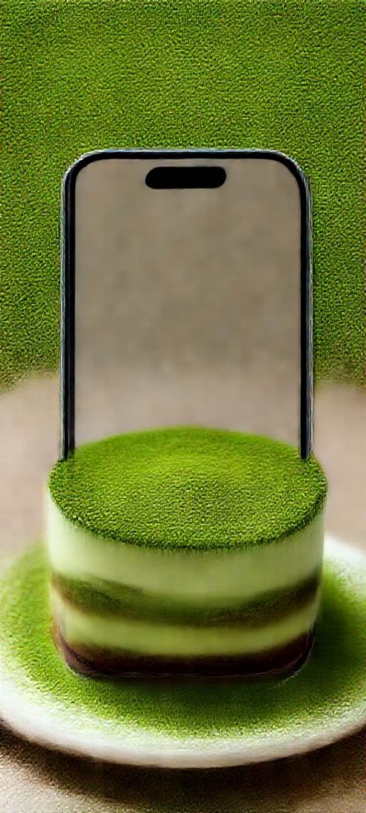 Matcha Tiramisu Layers Green Tea Photorealistic Wallpaper