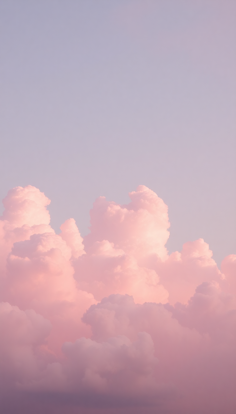 Pink Cloud Cotton Candy Sky Aesthetic Wallpaper