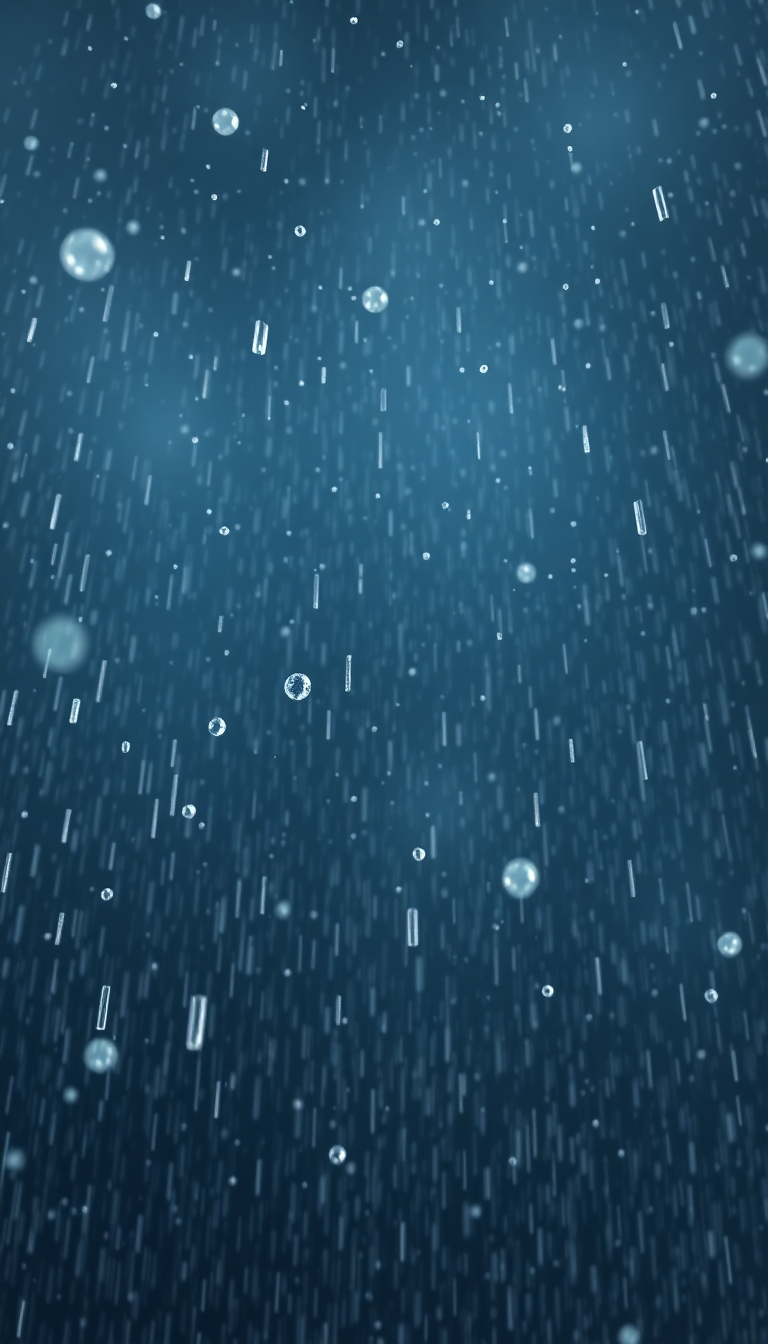 Hailstorm Dramatic Ice Falling Dark Photorealistic Wallpaper