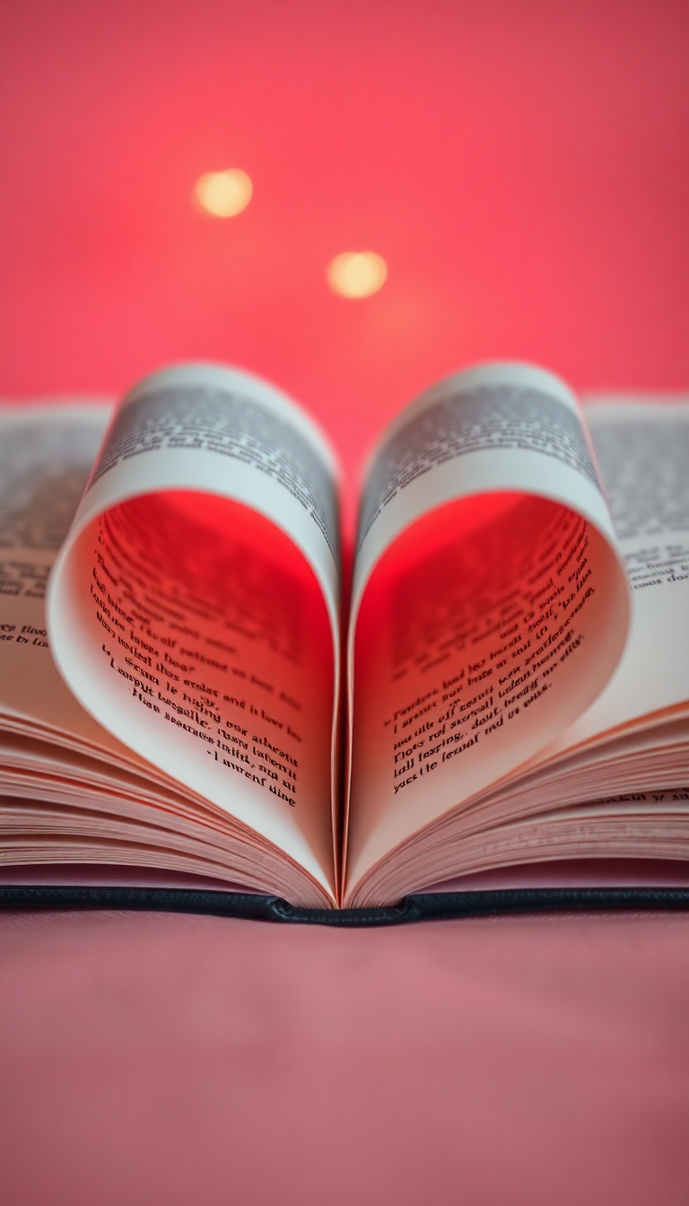 Book Pages Heart Shape Romantic Aesthetic Wallpaper