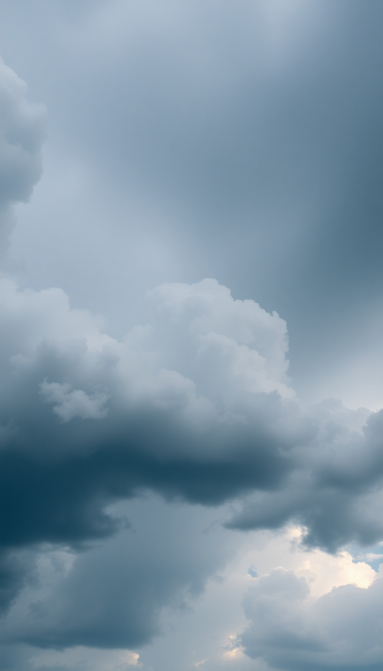 Mammatus Clouds Dramatic Bubble Sky Photorealistic Wallpaper