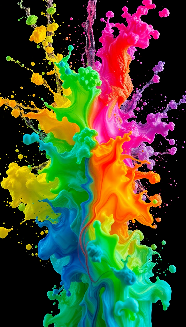 Ink Explosion In Water Freeze Digital art Wallpaper