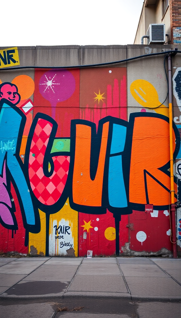 Striking Art Mural Colorful Wall Photorealistic Wallpaper