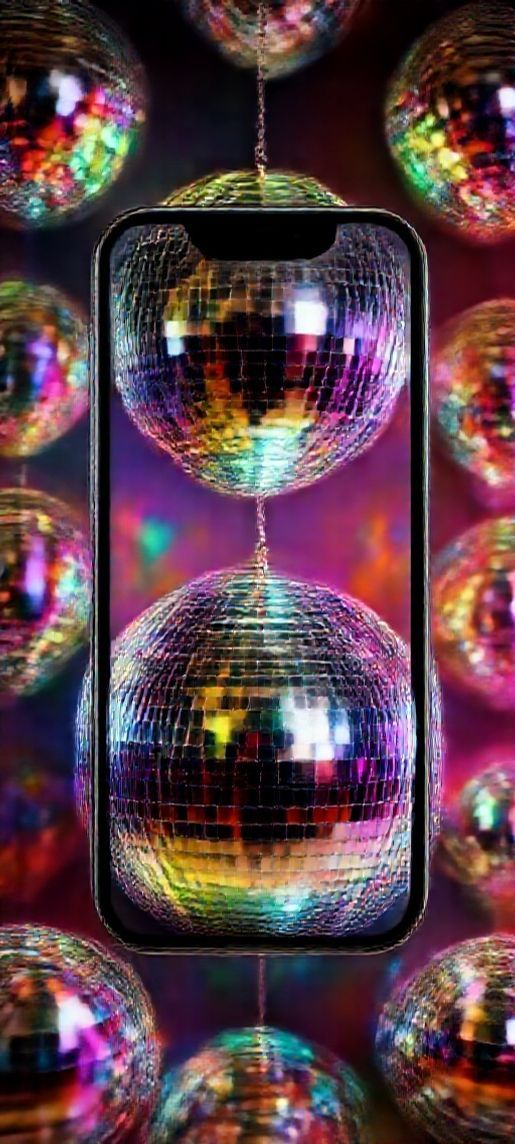 70s Disco Ball Celestial Pro Wallpaper