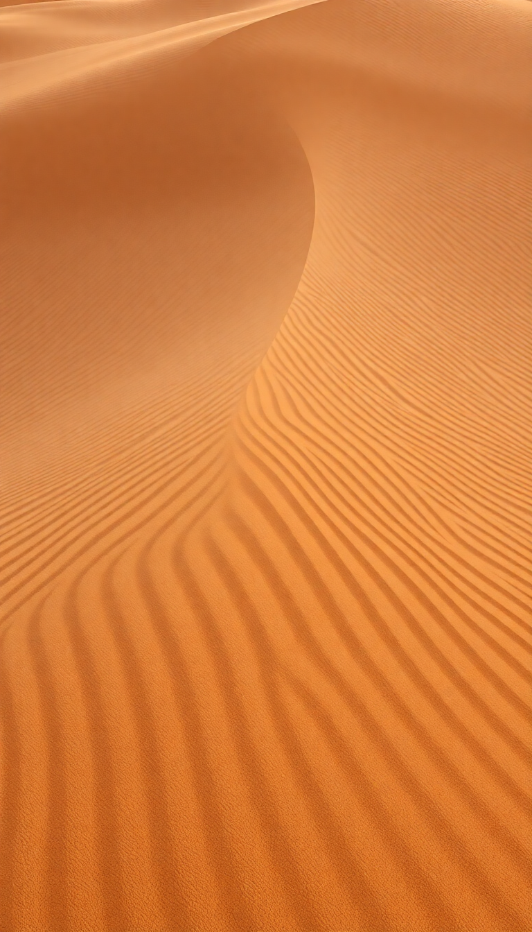 Sand Dune Ripples Wind Patterns Photorealistic Wallpaper