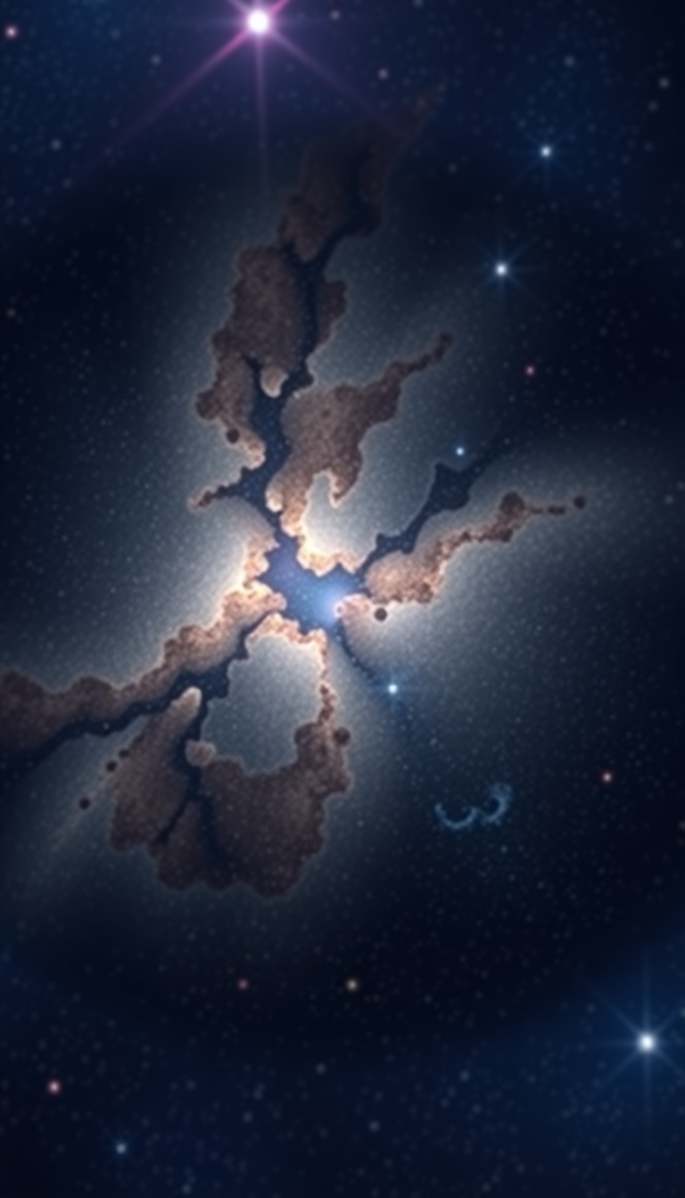 Keyhole View Showing Universe Stars Digital art Wallpaper