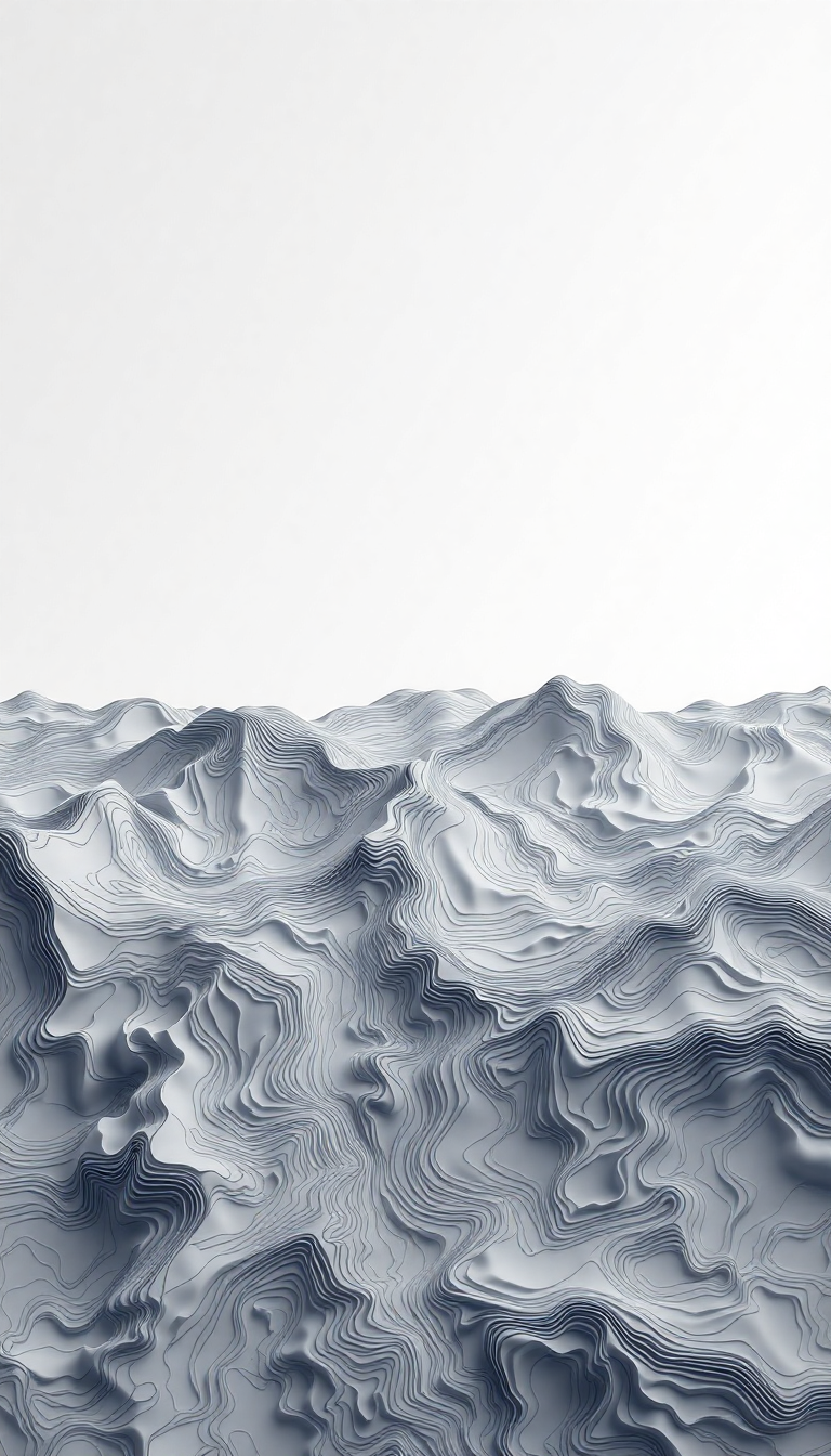 Topographic Lines Flowing Terrain Map Minimalist Wallpaper