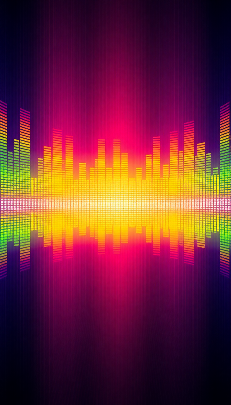 Sound Waves Visualized Fiery HD Wallpaper
