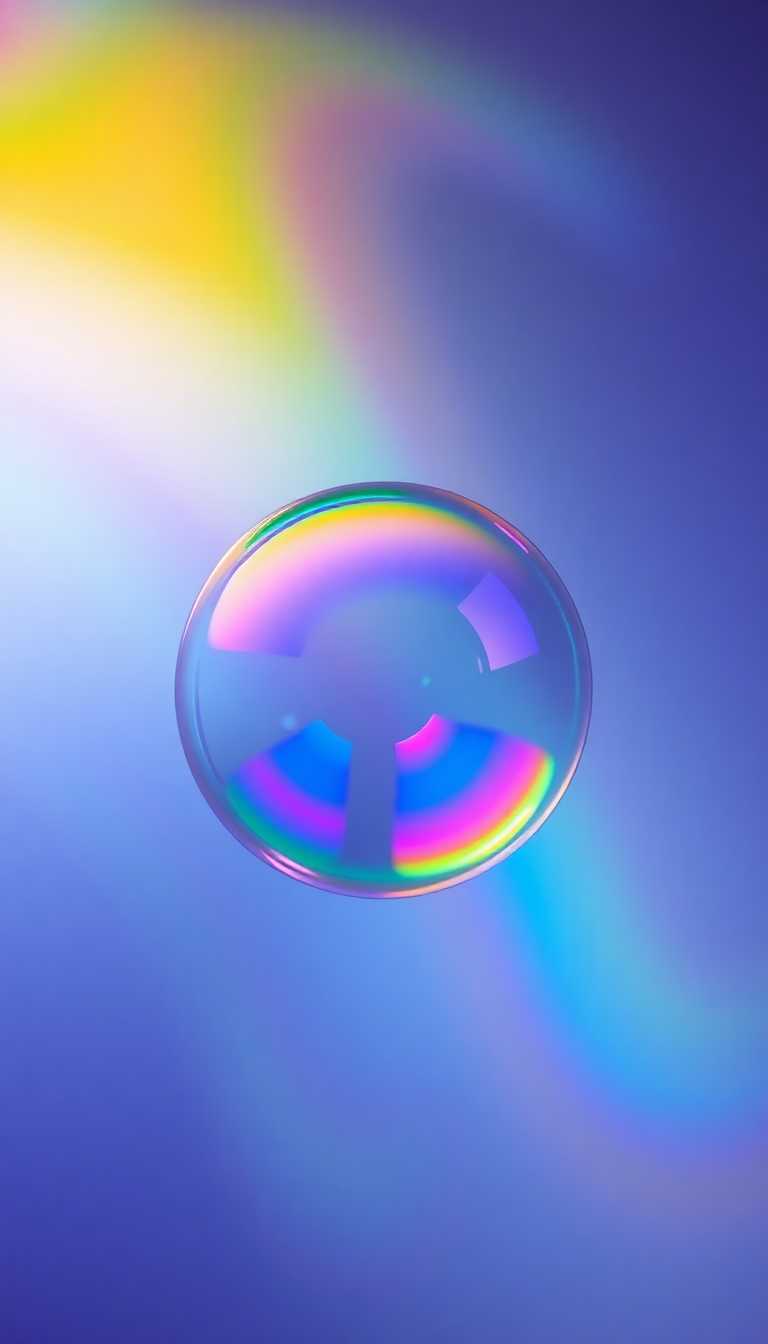 Soap Bubble Macro Rainbow Iridescent Aesthetic Wallpaper