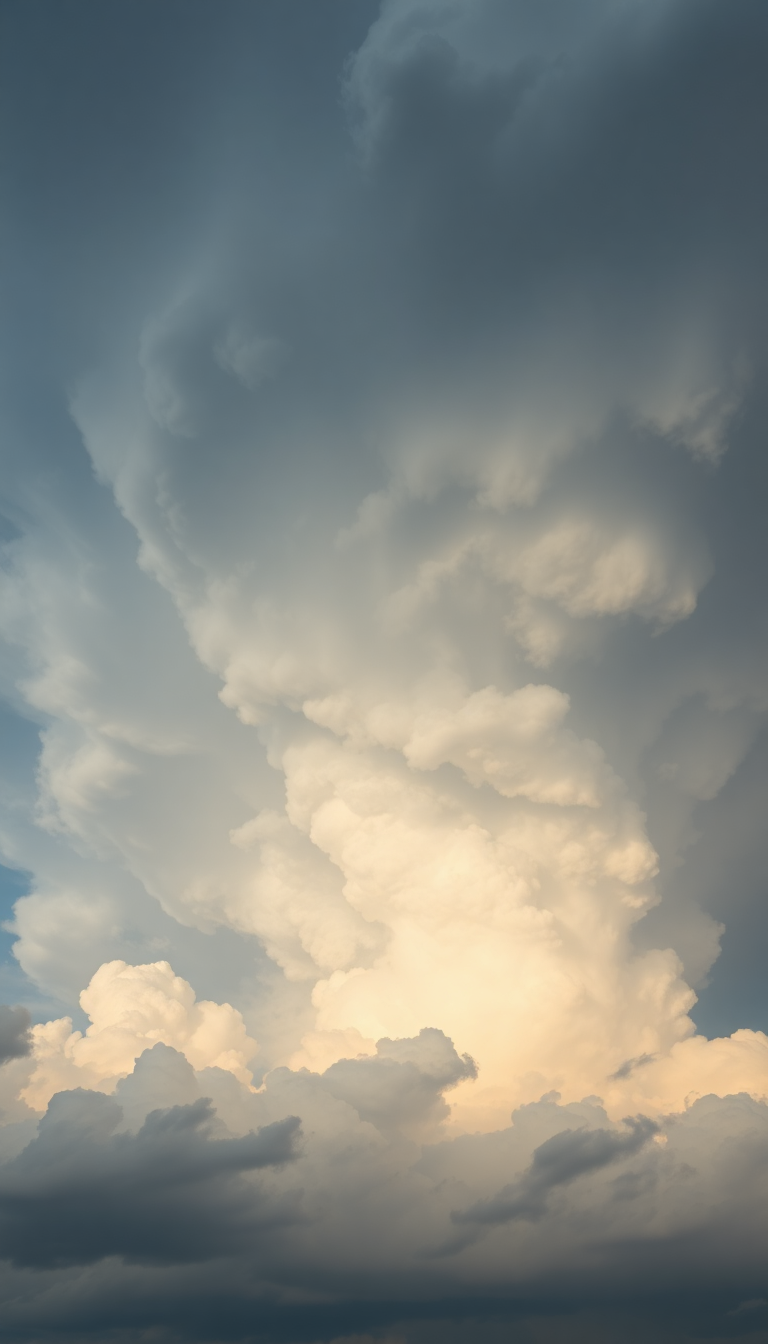 Mammatus Clouds Dramatic Bubble Sky Photorealistic Wallpaper