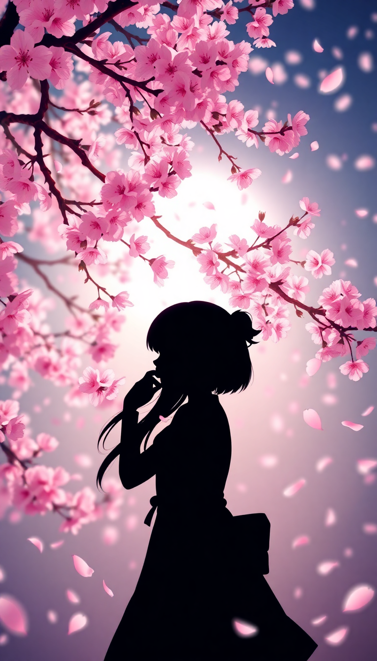 Cherry Blossom Petals Falling Anime Anime Wallpaper