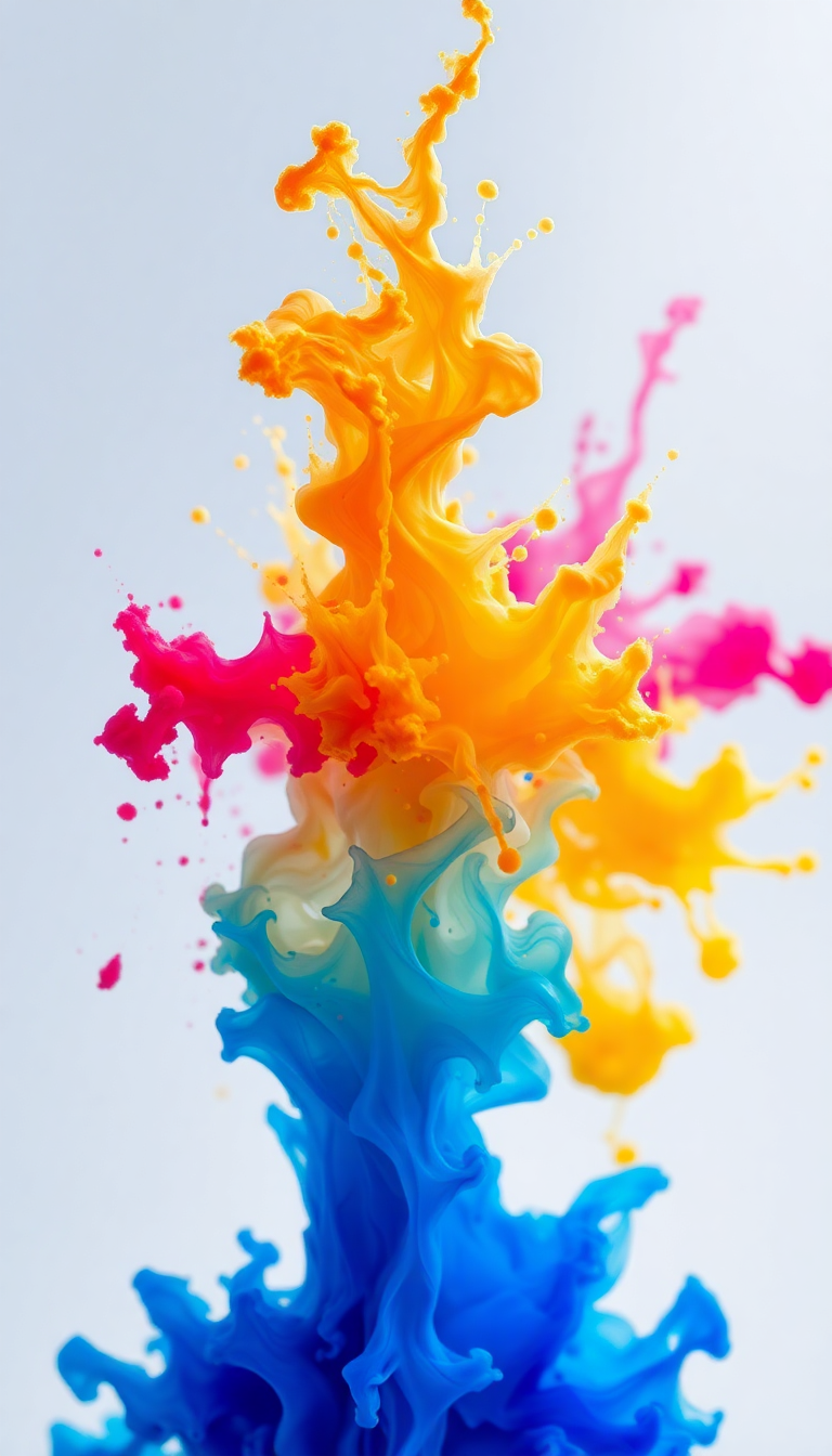 Ink Explosion In Water Freeze Digital art Wallpaper