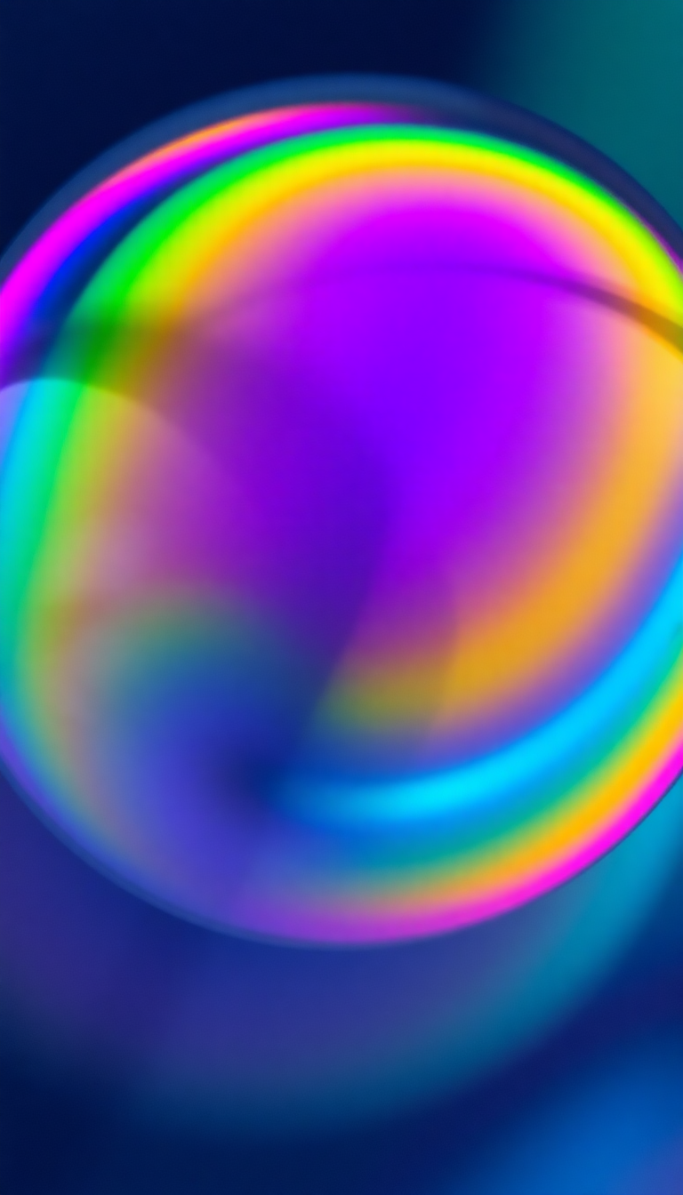 Soap Bubble Macro Rainbow Iridescent Aesthetic Wallpaper