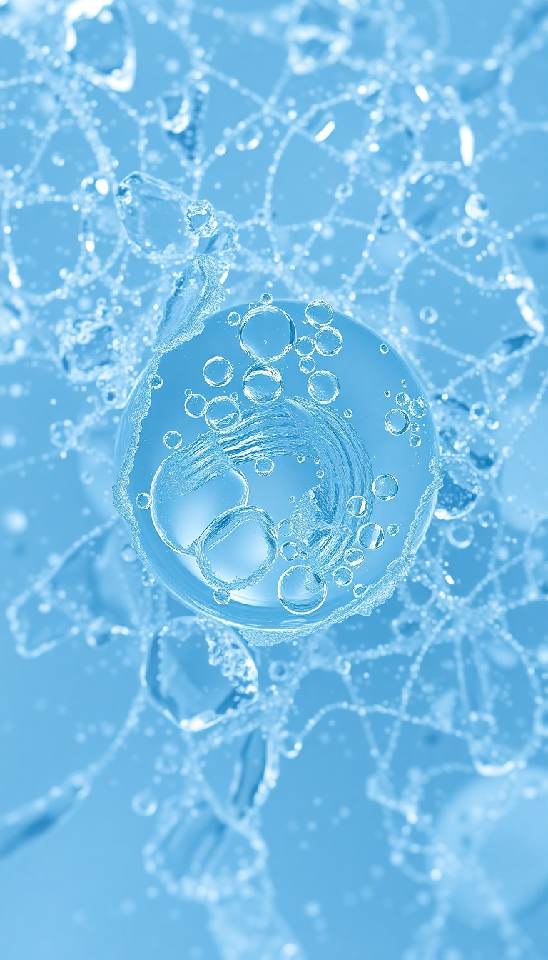 Ice Texture Frozen Bubbles Trapped Photorealistic Wallpaper