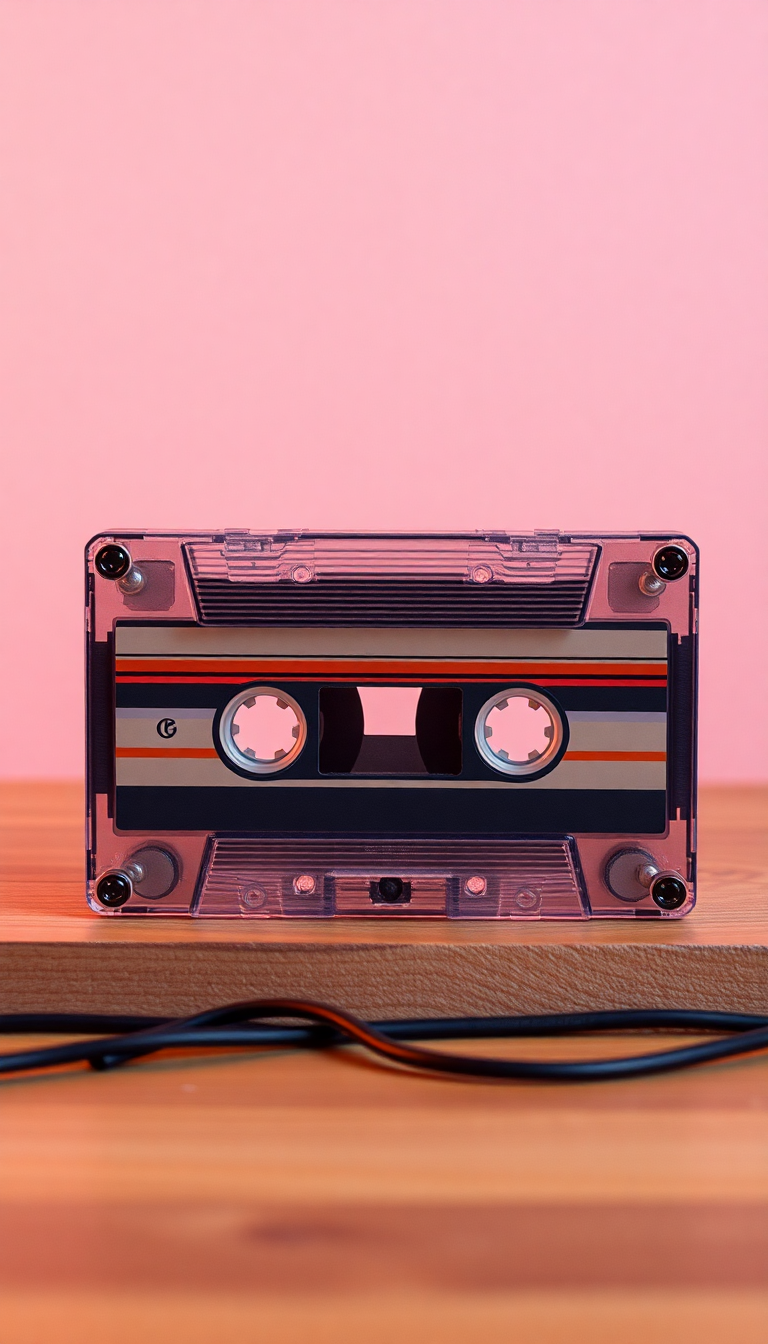 Cassette Tape Mixtape Retro Music Photorealistic Wallpaper