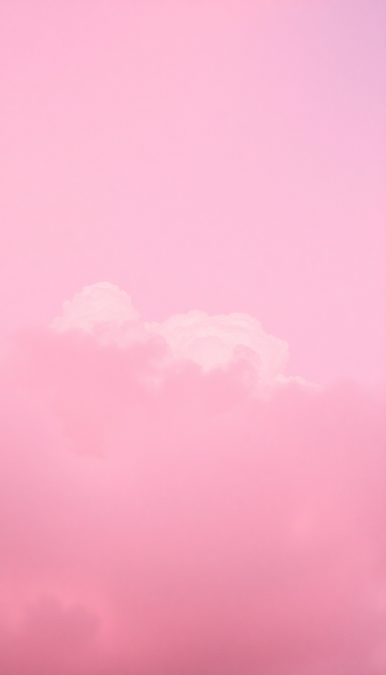 Pink Cloud Cotton Candy Sky Aesthetic Wallpaper