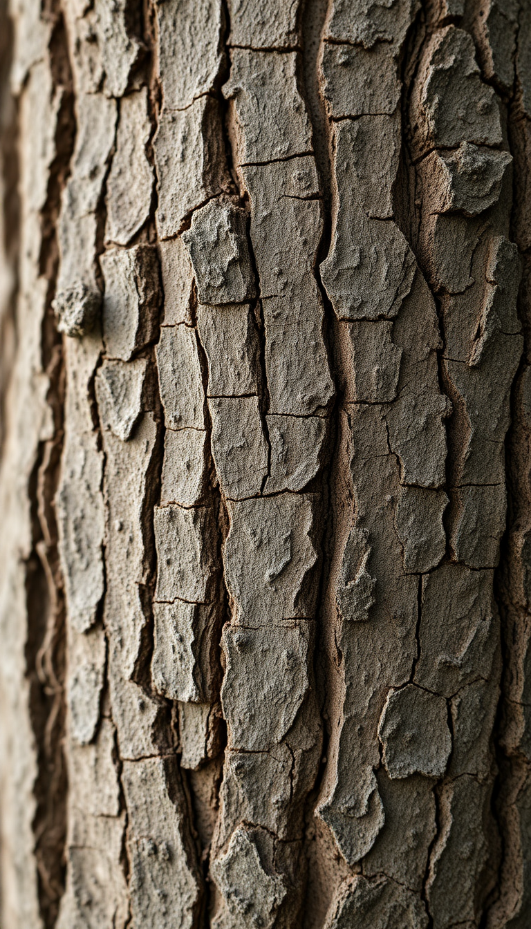 Tree Bark Texture Macro Lines Photorealistic Wallpaper