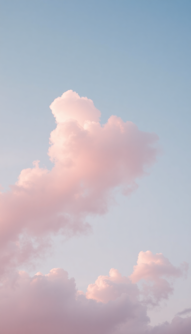 Pink Cloud Cotton Candy Sky Aesthetic Wallpaper