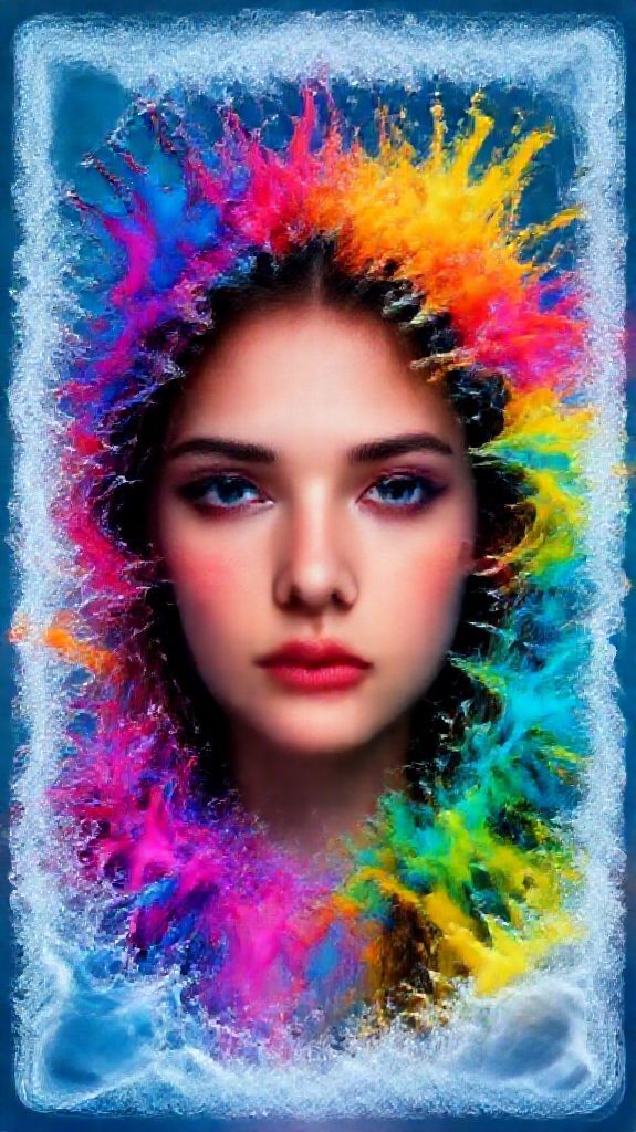 Ink Explosion In Water Freeze Digital art Wallpaper