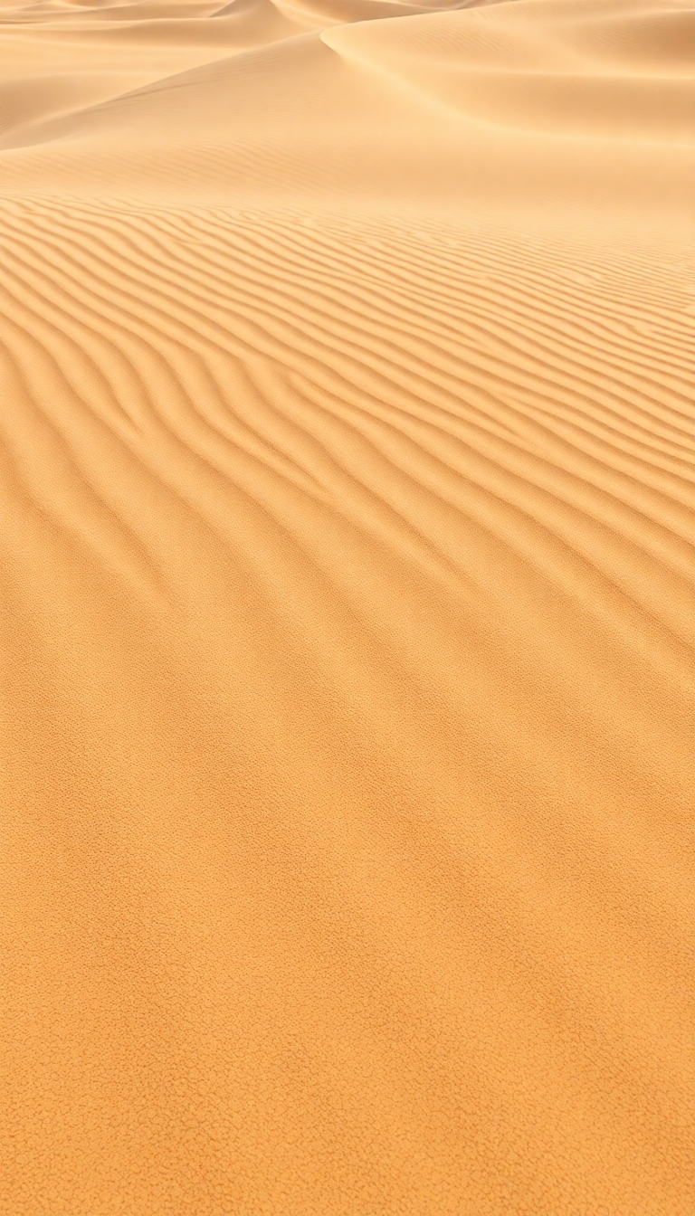 Sand Dune Ripples Wind Patterns Photorealistic Wallpaper
